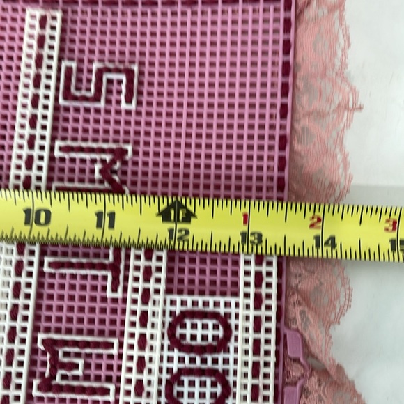 Vintage Stitched Calendar Mauve Handmade Lace - Picture 5 of 5